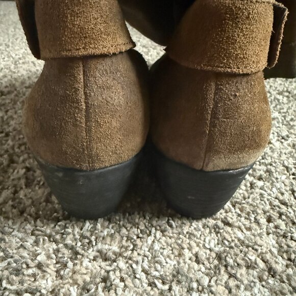 Born Kylli Distressed Brown Suede Riding Boots, Size 9M - Picture 8 of 14
